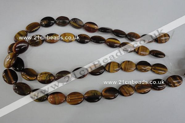 COV128 15.5 inches 13*18mm oval yellow tiger eye beads wholesale