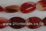 COV129 15.5 inches 13*18mm oval red agate beads wholesale