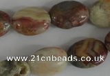 COV130 15.5 inches 13*18mm oval agate gemstone beads wholesale