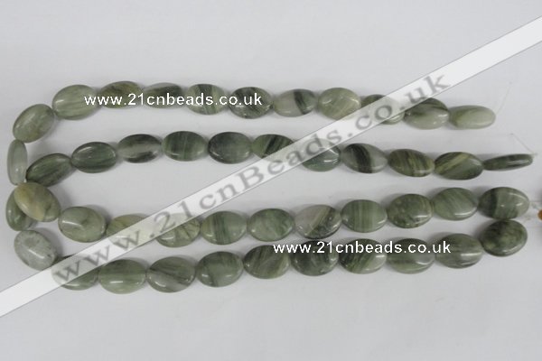 COV136 15.5 inches 13*18mm oval seaweed quartz beads wholesale