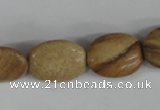 COV139 15.5 inches 13*18mm oval picture jasper beads wholesale