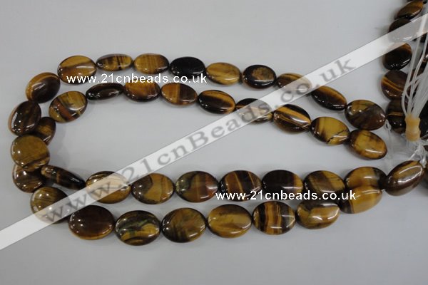 COV151 15.5 inches 15*20mm oval yellow tiger eye beads wholesale