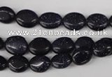 COV16 15.5 inches 8*10mm oval blue goldstone gemstone beads wholesale