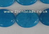 COV161 15.5 inches 18*25mm oval candy jade beads wholesale