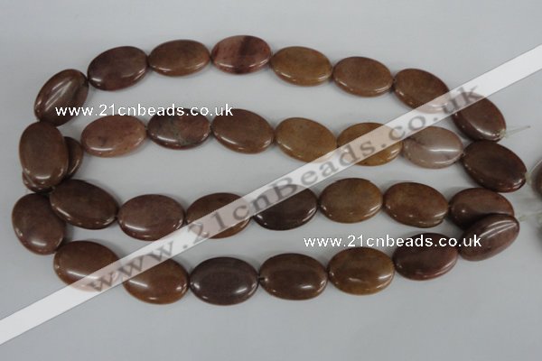 COV162 15.5 inches 18*25mm oval candy jade beads wholesale