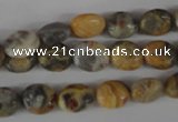 COV26 15.5 inches 8*10mm oval crazy lace agate beads wholesale