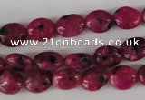 COV30 15.5 inches 8*10mm oval sesame red jasper beads wholesale