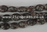 COV31 15.5 inches 8*10mm oval leopard skin jasper beads wholesale