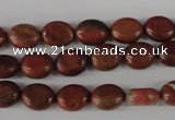 COV36 15.5 inches 8*10mm oval red jasper beads wholesale