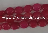 COV40 15.5 inches 8*10mm oval candy jade gemstone beads wholesale