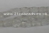 COV43 15.5 inches 8*10mm oval watermelon white beads wholesale