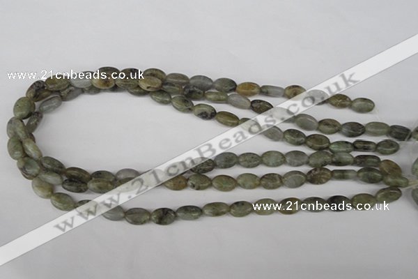 COV51 15.5 inches 8*12mm oval labradorite beads wholesale