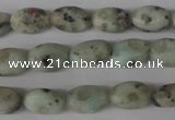 COV53 15.5 inches 8*12mm oval sesame jasper beads wholesale