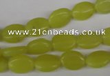 COV54 15.5 inches 8*12mm oval lemon jade gemstone beads wholesale