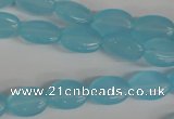 COV62 15.5 inches 10*14mm oval candy jade beads wholesale