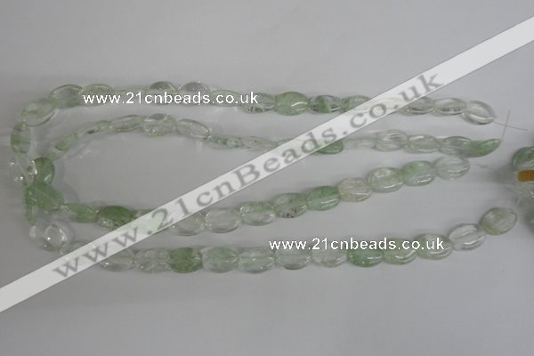 COV92 15.5 inches 10*14mm oval watermelon green beads wholesale