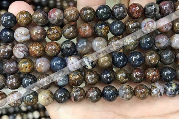 CPB1035 15.5 inches 8mm round pietersite gemstone beads