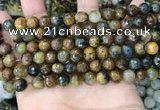 CPB1065 15.5 inches 4mm faceted round natural pietersite beads