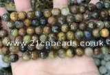 CPB1066 15.5 inches 6mm faceted round natural pietersite beads