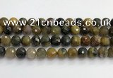 CPB1079 15.5 inches 12mm faceted round natural pietersite beads