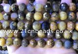 CPB1084 15.5 inches 12mm faceted round pietersite gemstone beads