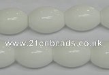 CPB20 15.5 inches 15*20mm rice white porcelain beads wholesale