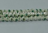 CPB581 15.5 inches 6mm round Painted porcelain beads