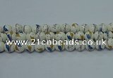 CPB592 15.5 inches 8mm round Painted porcelain beads