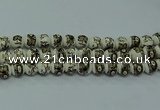 CPB711 15.5 inches 6mm round Painted porcelain beads