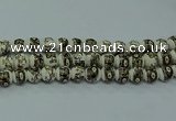 CPB712 15.5 inches 8mm round Painted porcelain beads