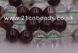 CPC02 15.5 inches 6mm round green phantom quartz beads wholesale