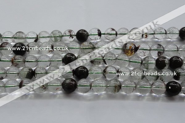 CPC04 15.5 inches 10mm round green phantom quartz beads wholesale