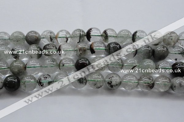 CPC05 15.5 inches 12mm round green phantom quartz beads wholesale