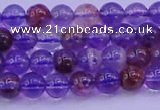 CPC600 15.5 inches 4mm round purple phantom quartz beads