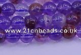 CPC601 15.5 inches 6mm round purple phantom quartz beads