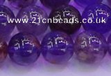 CPC604 15.5 inches 12mm round purple phantom quartz beads