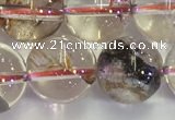 CPC654 15.5 inches 12mm round yellow phantom quartz beads