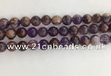 CPC662 15.5 inches 10mm round purple phantom quartz beads