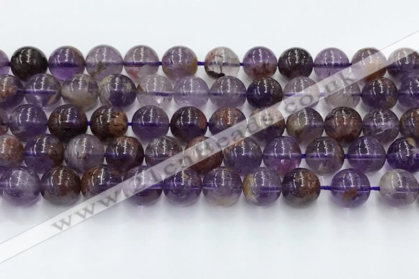 CPC667 15.5 inches 10mm round purple phantom quartz beads wholesale