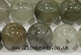 CPC681 15.5 inches 8mm round chorite green phantom beads