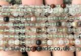 CPC720 15 inches 4mm round natural green phantom quartz beads