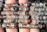 CPC721 15 inches 6mm round natural green phantom quartz beads