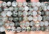 CPC728 15 inches 8mm round green phantom quartz beads wholesale