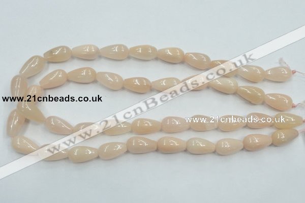 CPI03 15.5 inches 10*20mm teardrop pink aventurine jade beads