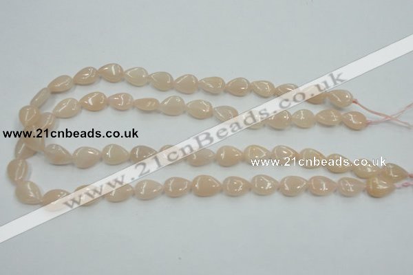 CPI04 15.5 inches 10*14mm flat teardrop pink aventurine jade beads