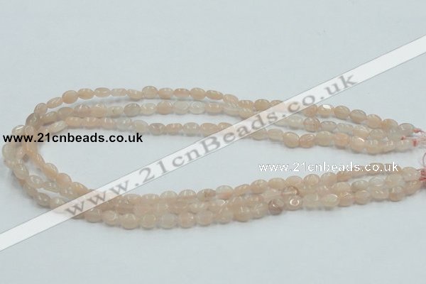 CPI06 15.5 inches 6*8mm oval pink aventurine jade beads wholesale