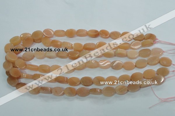 CPI101 15.5 inches 11*14mm oval pink aventurine jade beads