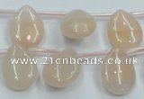 CPI15 15.5 inches 13*18mm top-drilled teardrop pink aventurine jade beads