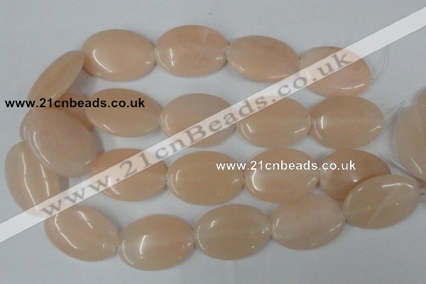 CPI153 15.5 inches 25*35mm oval pink aventurine jade beads