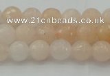 CPI210 15.5 inches 4mm faceted round pink aventurine jade beads